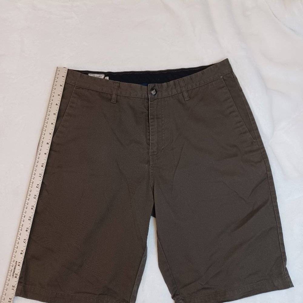 Volcom Shorts Mens 34 Brown A09313S0 Vmonty Chino